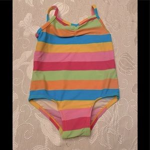 Marks & Spencer Brand Rainbow Striped Swimsuit Size 6-9M